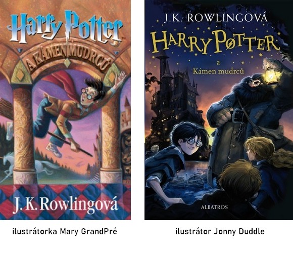 Ilustrace obálky Harry Potter a Kámen mudrců - Mary GrandPré, Jonny Duddle