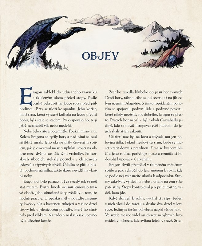 Ukázka z knihy Eragon, ilustrované vydání
