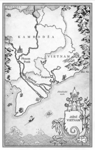 Mapa ke knize Chrám Azylu (Lucie Lukačovičová)